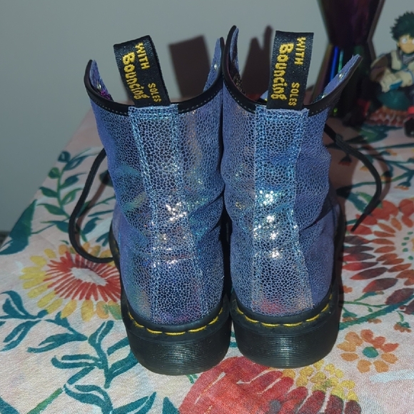 Iridescent Lace-Up Boots - Picture 5 of 11